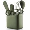 Kuhinjski organizator GREEN TOOLS 20 cm, zelena, plastika, Eva Trio