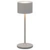 Prenosiva stolna lampa FAROL MINI, 19,5 cm, LED, bijela, satelit siva, Blomus