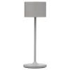 Prenosiva stolna lampa FAROL MINI, 19,5 cm, LED, bijela, satelit siva, Blomus
