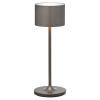 Prenosiva stolna lampa FAROL MINI, 19,5 cm, LED, spaljeni metal, aluminij, Blomus