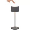 Prenosiva stolna lampa FAROL MINI, 19,5 cm, LED, toplo siva, aluminij, Blomus