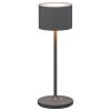 Prenosiva stolna lampa FAROL MINI, 19,5 cm, LED, toplo siva, aluminij, Blomus