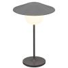 Prenosiva stolna lampa ANI MINI, 21 cm, LED, toplo siva, aluminij, Blomus