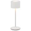 Prenosiva stolna lampa FAROL MINI, 19,5 cm, LED, bijela, aluminij, Blomus