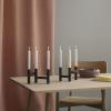 Svjećnjak za svijeće za večeru ORA, 20 cm, crna, nehrđajući čelik, Stelton