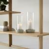 Svjećnjak za svijeće za večeru HURRICANE, 24 cm, pijesak, kamenina, Stelton