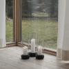 Svjećnjak za svijeće za večeru HURRICANE, 28 cm, crna, kamenina, Stelton
