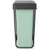 Ugradbena kanta za smeće, SORT & GO 2x 30 l, tamno siva/žad zelena, plast, Brabantia