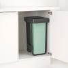 Ugradbena kanta za smeće, SORT & GO 2x 30 l, tamno siva/žad zelena, plast, Brabantia
