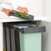 Ugradbena kanta za smeće, SORT & GO 2x 30 l, tamno siva/žad zelena, plast, Brabantia