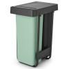 Ugradbena kanta za smeće, SORT & GO 2x 30 l, tamno siva/žad zelena, plast, Brabantia
