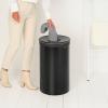 Korpa za rublje, 60 l, mat crna, čelik, Brabantia