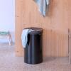 Korpa za rublje, 60 l, mat crna, čelik, Brabantia