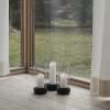 Svjećnjak za svijeće za večeru HURRICANE, 24 cm, crna, kamenina, Stelton