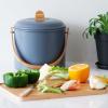 Komposter NBA196, 7 l, plava, čelik / bambus, Pebby
