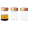 Kuhinjska posuda za pohranu PKV-030, 75 ml, set od 3 kom, staklo / bambus, Pebbly