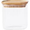 Posuda za čuvanje hrane PKV-005, 800 ml, staklo / bambus, Pebbly