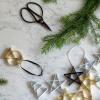 Božićni ukras FIGURA, 6 cm, zvijezda, nježno crna, nehrđajući čelik, Stelton