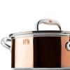 Casserole lonac CON CLASSE, 22 cm, bakar, Ruffoni