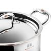 Casserole lonac CON CUORE, 24 cm, srebrna, bakar, Ruffoni