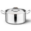 Casserole lonac CON CUORE, 24 cm, srebrna, bakar, Ruffoni