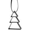 Božićni ukras FIGURA, 5,5 cm, božićno drvce, nježno crna, nehrđajući čelik, Stelton