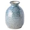 Sake boca SHIBORI, plava, keramika, MIJ