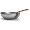 Wok MINERAL B BOIS 28 cm, srebrna, čelik, de Buyer