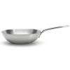 Wok ALCHIMY 28 cm, srebrna, nehrđajući čelik, de Buyer