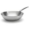 Wok ALCHIMY 28 cm, srebrna, nehrđajući čelik, de Buyer