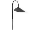 zidna lampa ARUM 26 cm, crna, aluminij, čvrsti LIVING