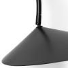 zidna lampa ARUM 26 cm, crna, aluminij, čvrsti LIVING