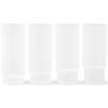 Visoka čaša RIPPLE 300 ml, set od 4 kom, bijela, čvrsta LIVING