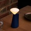 Prenosiva stolna lampa MANTLE 19 cm, plava, nehrđajući čelik, Tala