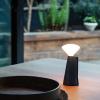 Prenosiva stolna lampa MANTLE 19 cm, plava, nehrđajući čelik, Tala
