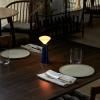 Prenosiva stolna lampa MANTLE 19 cm, plava, nehrđajući čelik, Tala