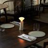 Prenosiva stolna lampa MANTLE 19 cm, bijela, nehrđajući čelik, Tala