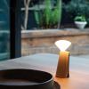Prenosiva stolna lampa MANTLE 19 cm, bijela, nehrđajući čelik, Tala