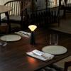 Prenosiva stolna lampa MANTLE 19 cm, crna, nehrđajući čelik, Tala