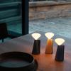 Prenosiva stolna lampa MANTLE 19 cm, crna, nehrđajući čelik, Tala