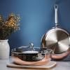 Tava za umak COPPERBOND 24 cm, 3,3 l, bakarna, Hestan