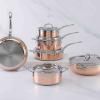Lonac COPPERBOND 24 cm, 5,7 l, bakarna, Hestan