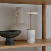 Prenosiva stolna lampa ASTERIA MOVE 25 cm, bijela, mramor, Umage