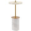 Prenosiva stolna lampa ASTERIA MOVE 25 cm, bijela, mramor, Umage