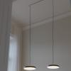 Viseća lampa ASTERIA PLUS 31 cm, crna / zlatna, aluminij, Umage