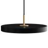 Viseća lampa ASTERIA PLUS 31 cm, crna / zlatna, aluminij, Umage