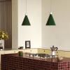 Viseća lampa BOWER 23 cm, zelena, aluminij, Tala