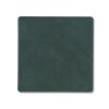 215873 podtacek square nupo 10 x 10 cm tmave zelena kuze lind dna