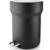 215705 koupelnovy odpadkovy kos citadel 5 l cerna plast nerezova ocel eva solo