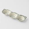 216662 4 miska na omacku triple pod 3 x 40 ml modra bila keramika mij